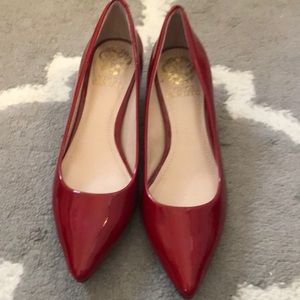 Red pumps
